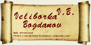 Veliborka Bogdanov vizit kartica